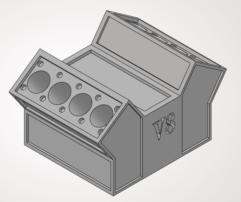 V8 Engine block penstand