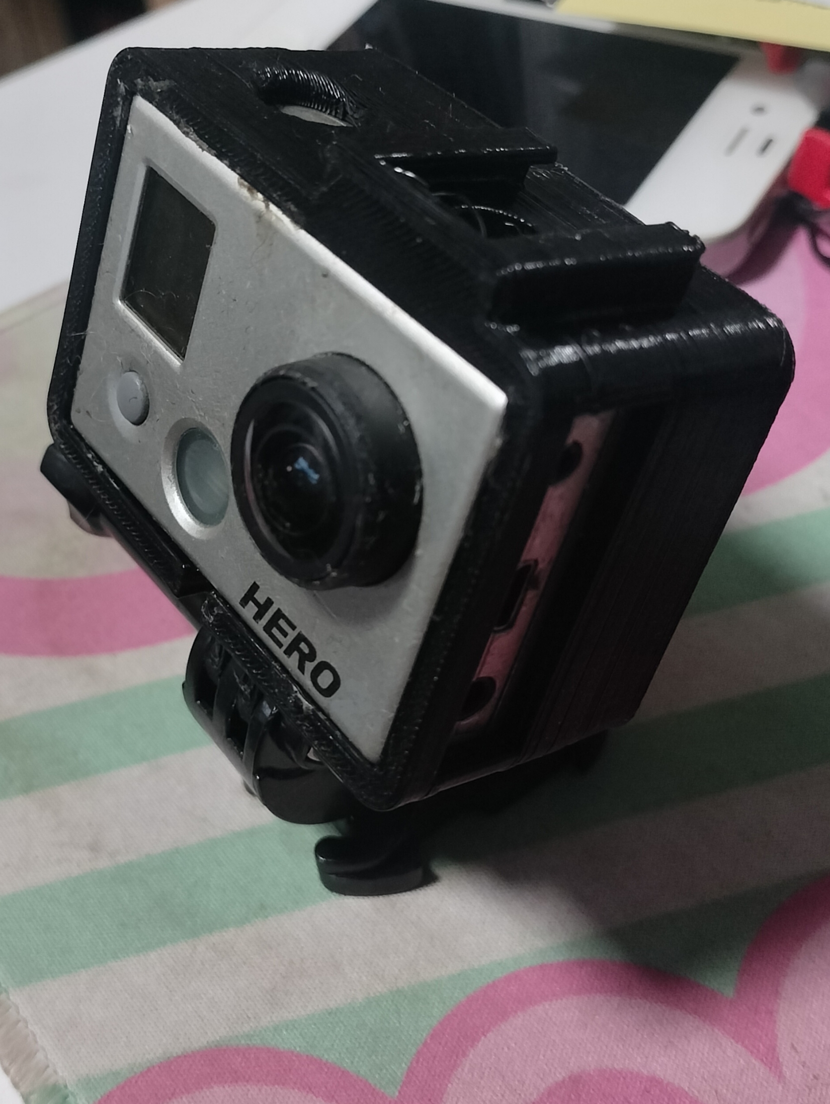 Gopro HD Hero / Hero 2 Cage with Coldshoe mount