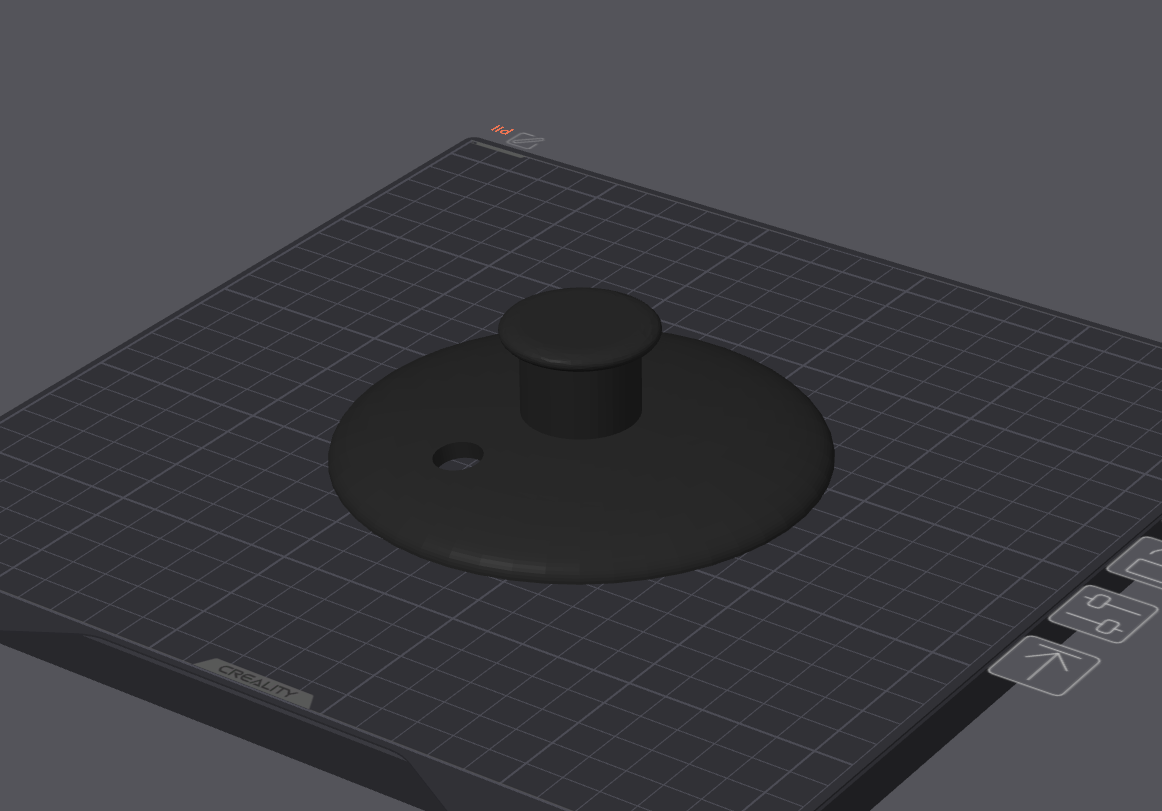 lid handle with smoke exhaust