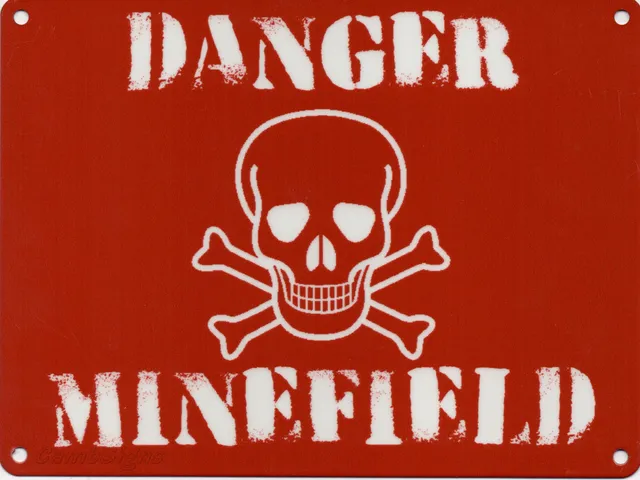 minefield sign