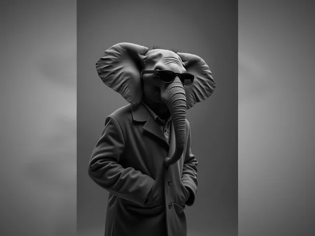 Cool Elephant Hueforge
