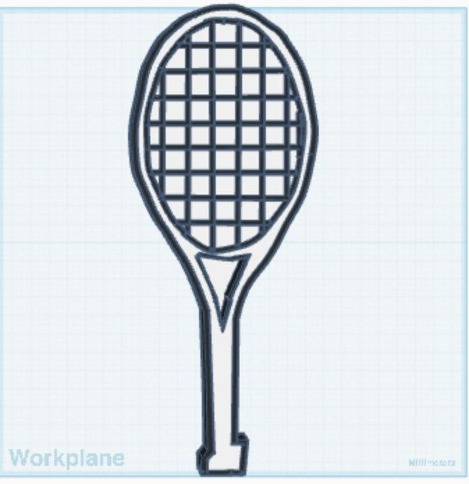 Tennis Racket shaped Ping Pong Paddle