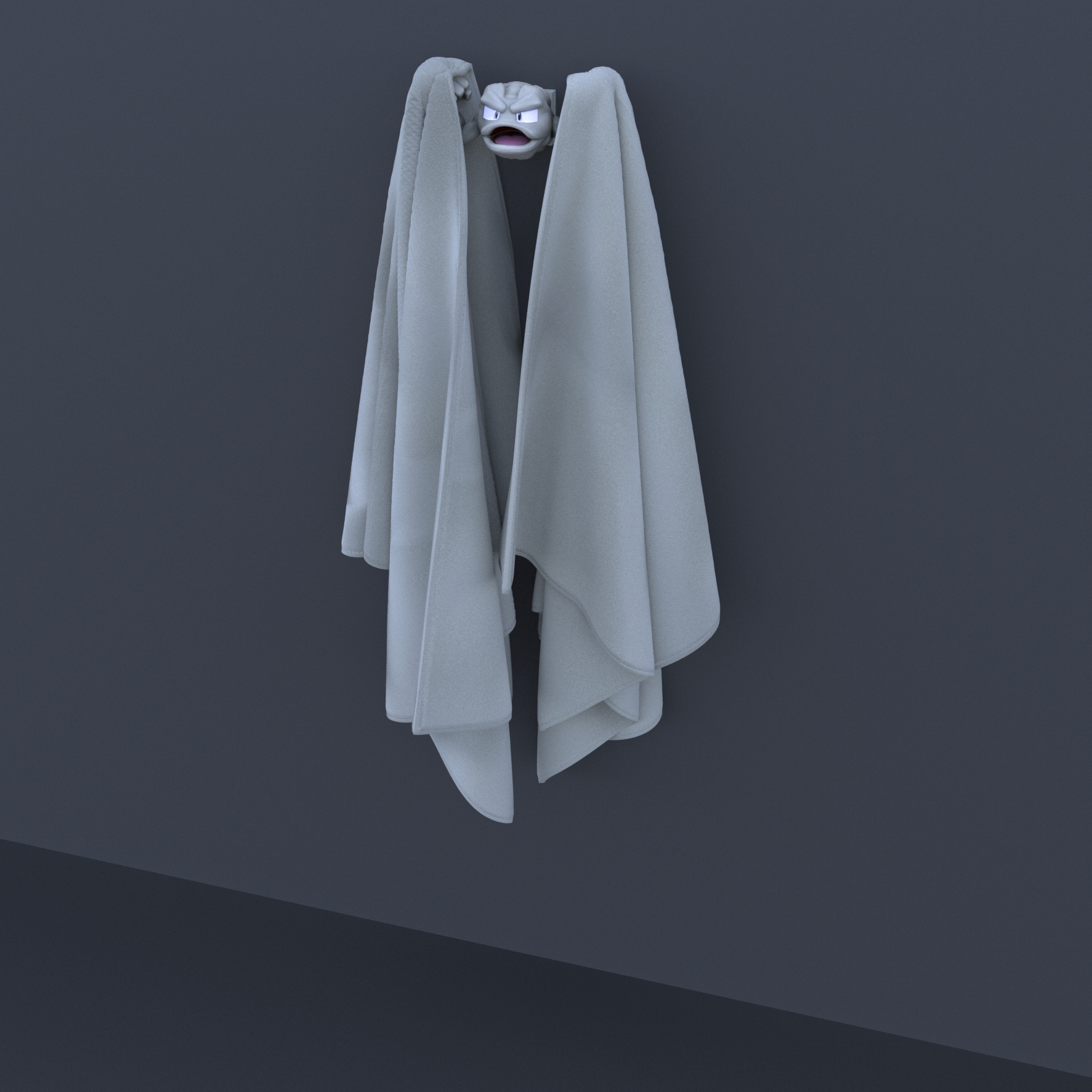 ℗074 Geodude Towel Hook Pokemon