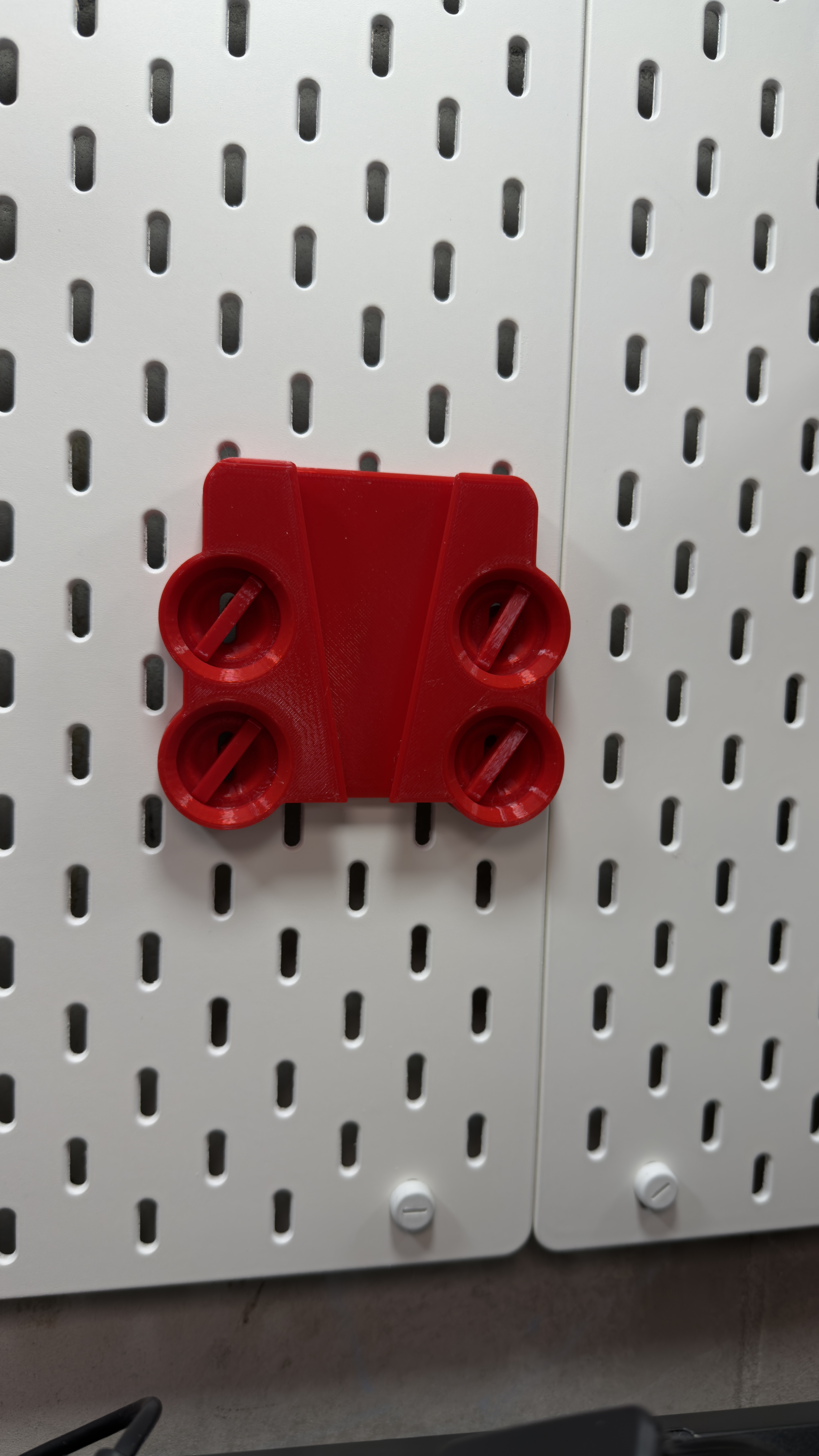 VESA 75 Wall Mount for IKEA Skadis w. T-Clip
