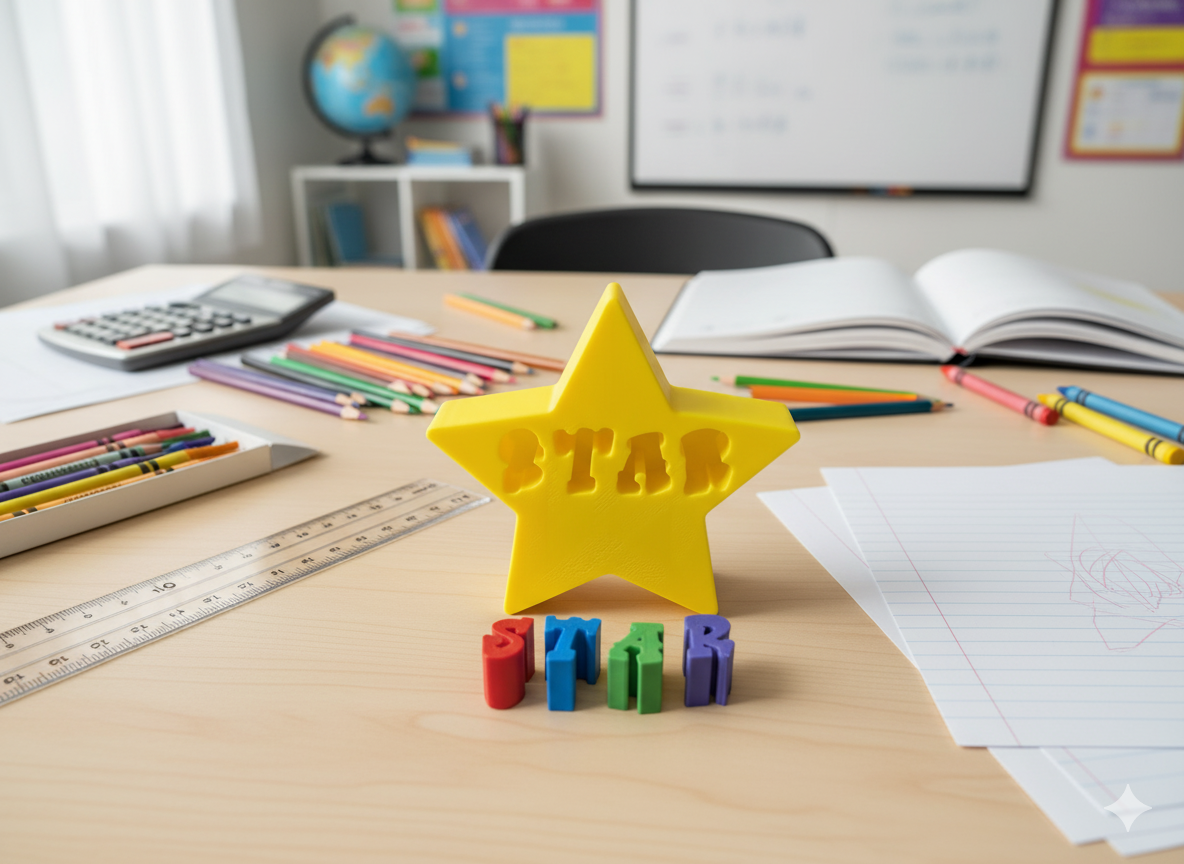 Star Spelling Fidget Toy for Kids