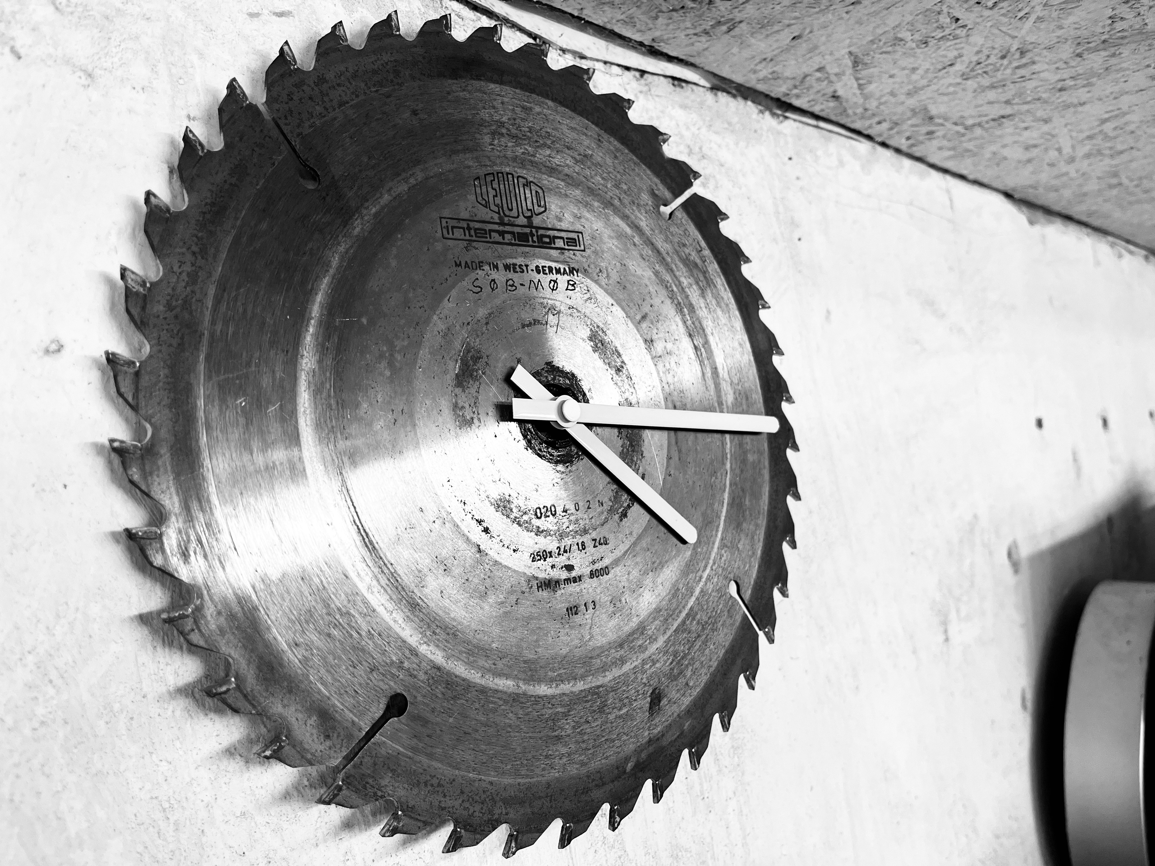 Sawblade Wall Clock