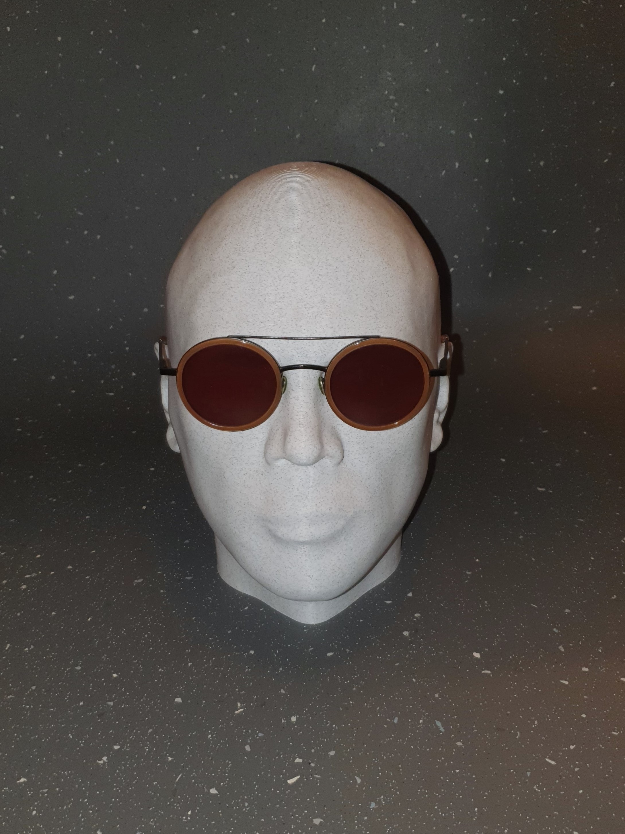 My scanned head serving as sunglasses rack 3D model by MRV