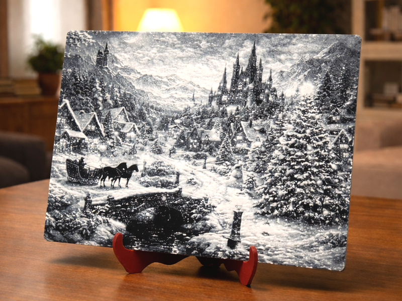 Snowy landscape – HueForge