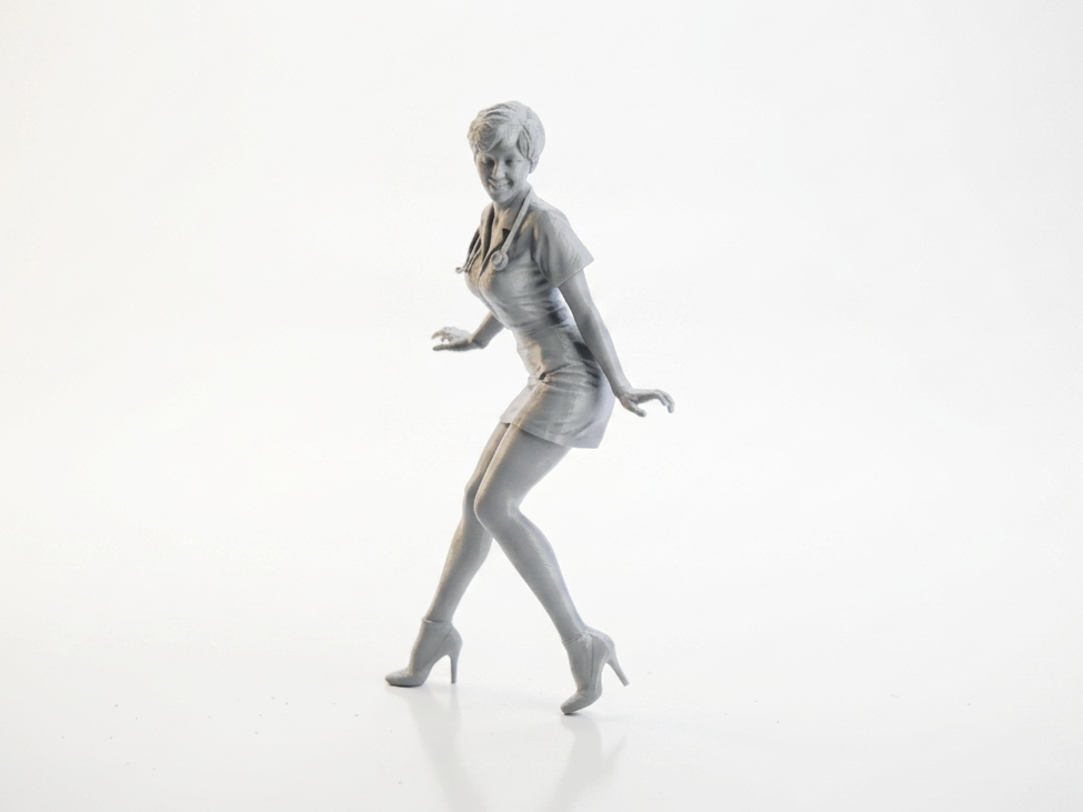 Happy Nurse Figurine Medical Professional 3D Printable