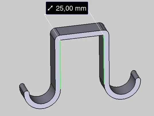 Doppel-Haken für Pössl Klapp-Bad (25 mm)