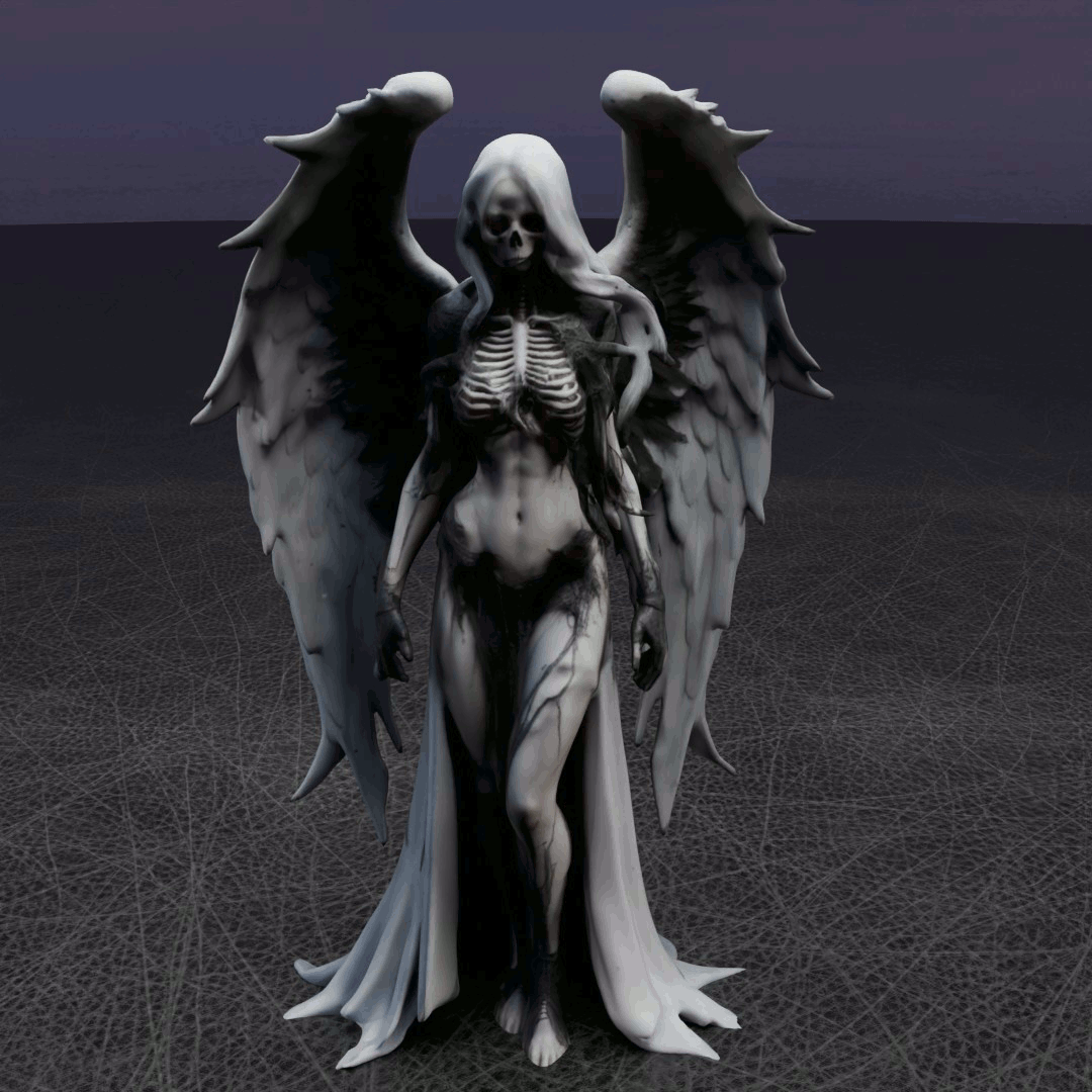 Miniatura 3 do modelo 3D Dark Angel Statue