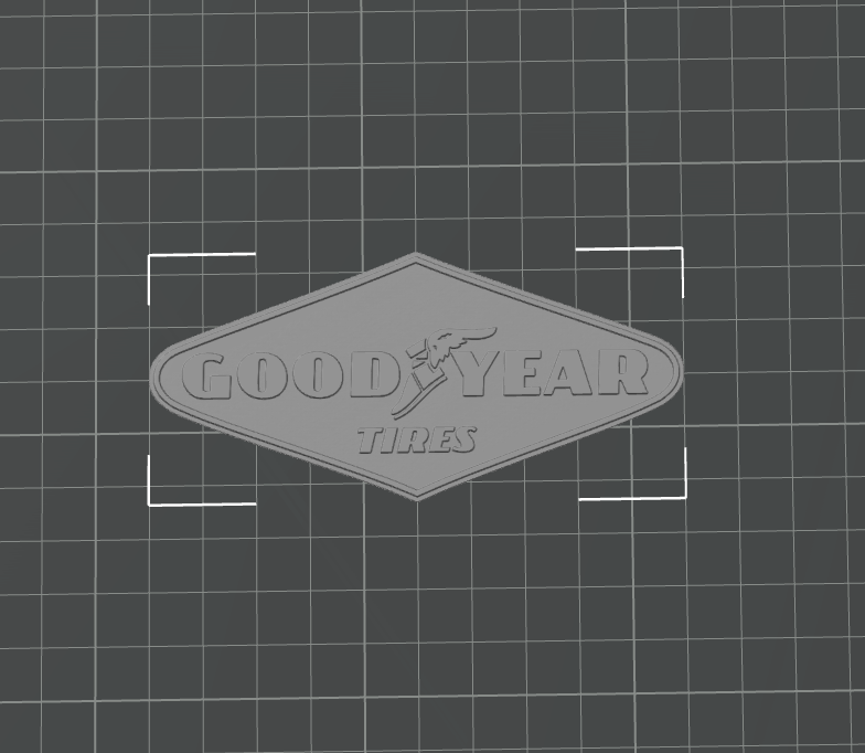 Plaque Good Year Tires Losange