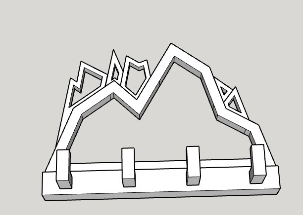 Mountain key holder