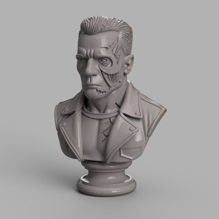 Cybernetic Guardian Bust