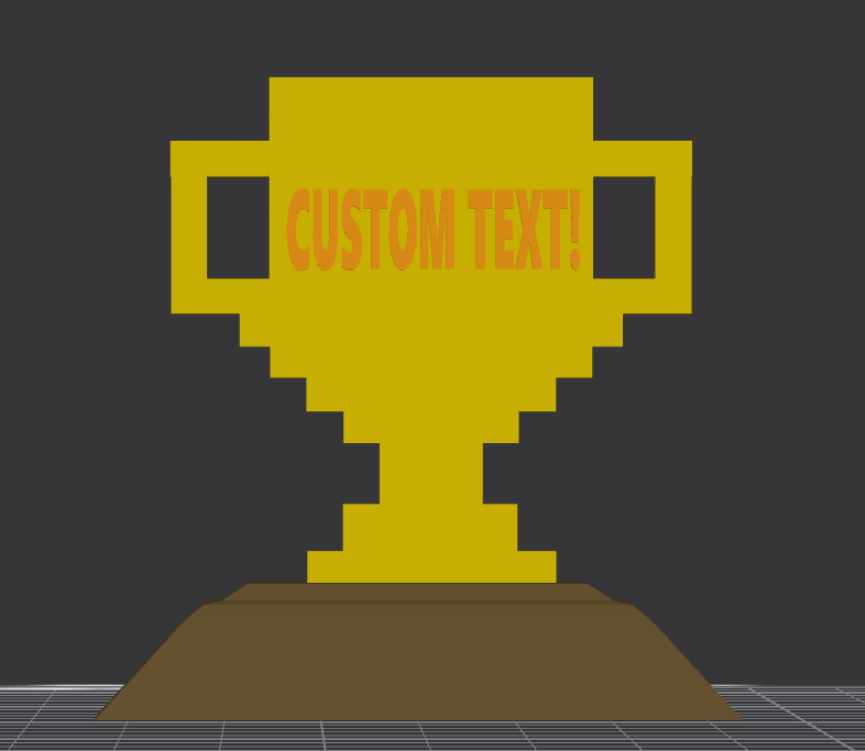 Pixel Art Trophy