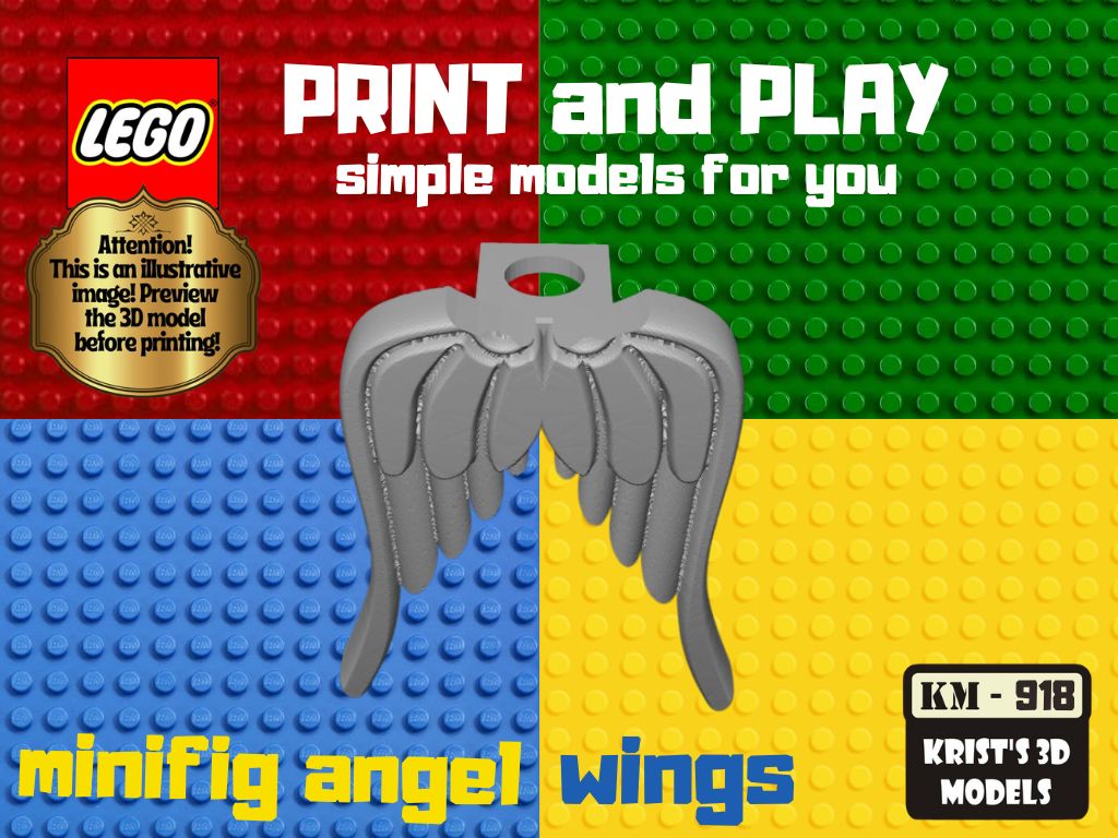 lego minifigure angel wings