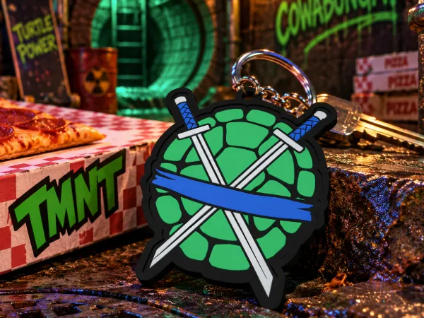 TMNT Leonardo Turtle Shell Keychain | Teenage Mutant Ninja Turtles