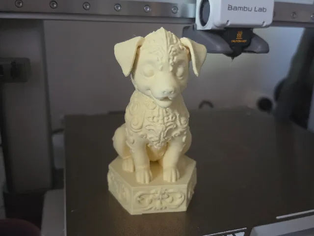 Cute Puppy Figurine — Carved-Stone Dog Statue (Pet Keepsake)