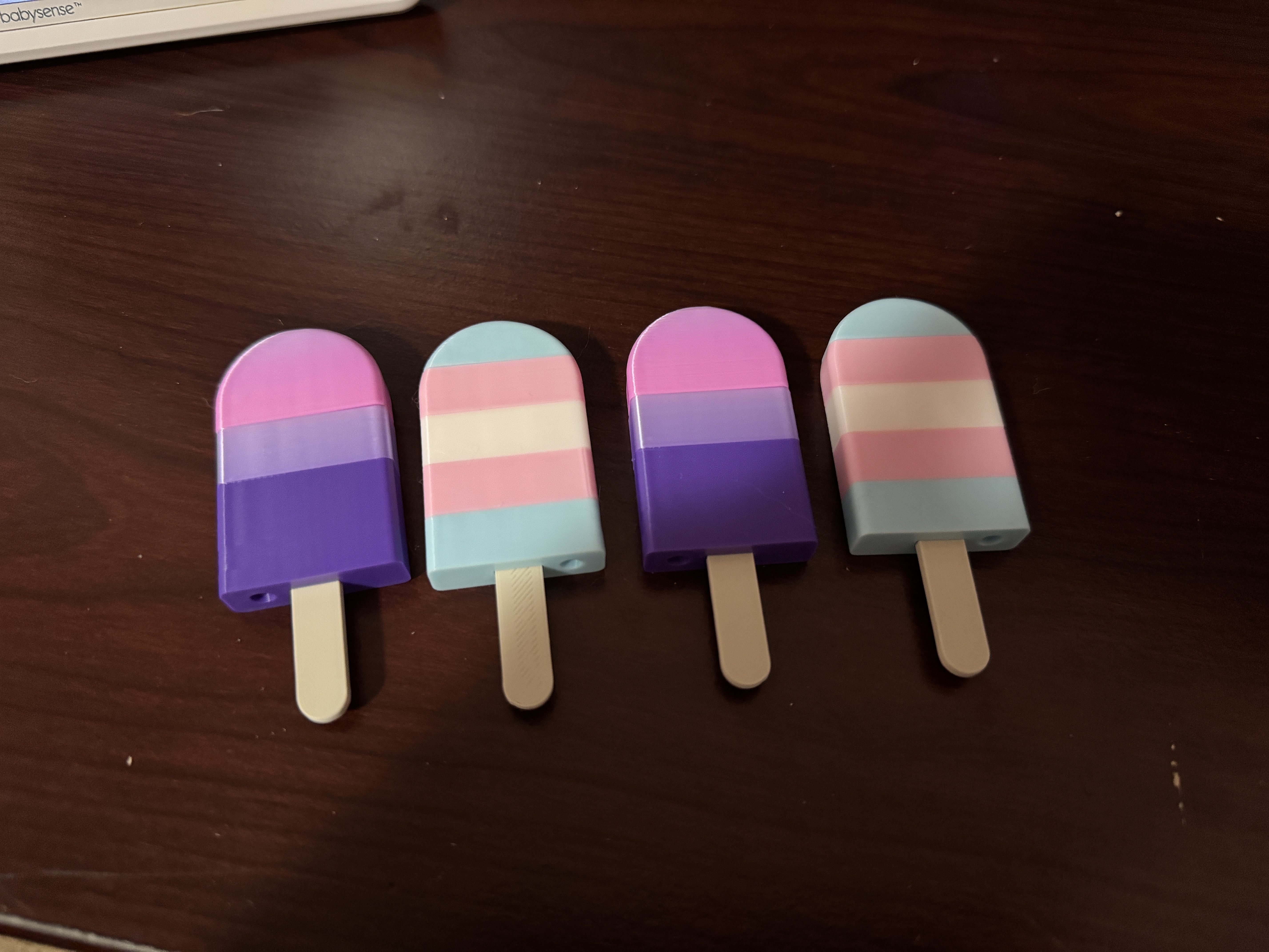 Ice Cream Bar Keychain Multicolor