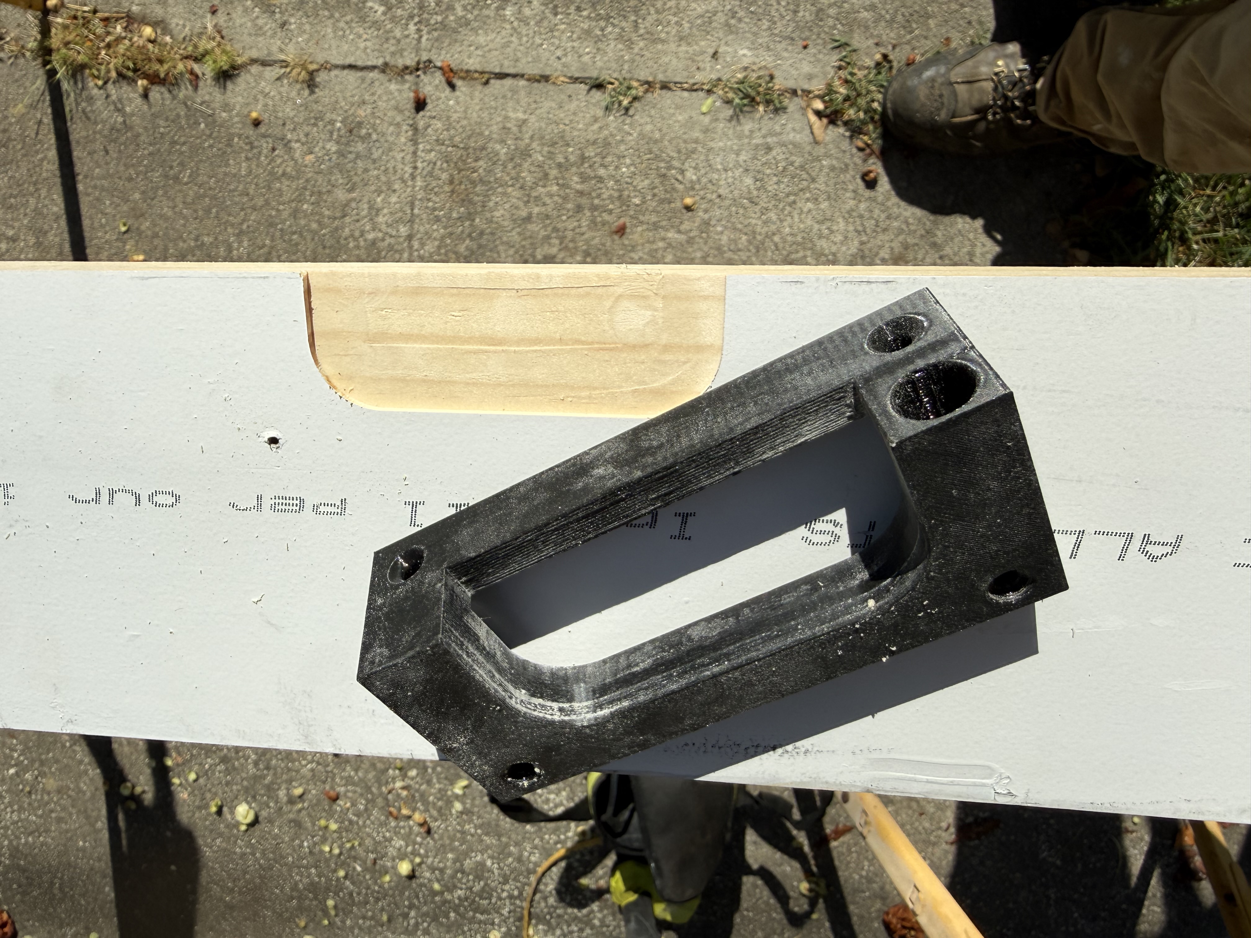 3-1/2 and 4" hinge door jamb router mortise template rounded and square