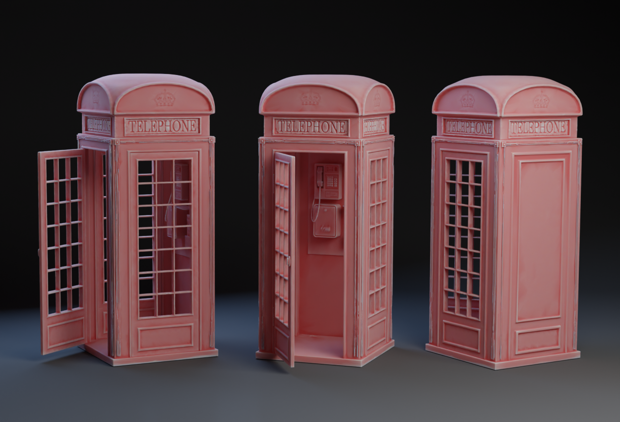 K6 British Telephone Booth.