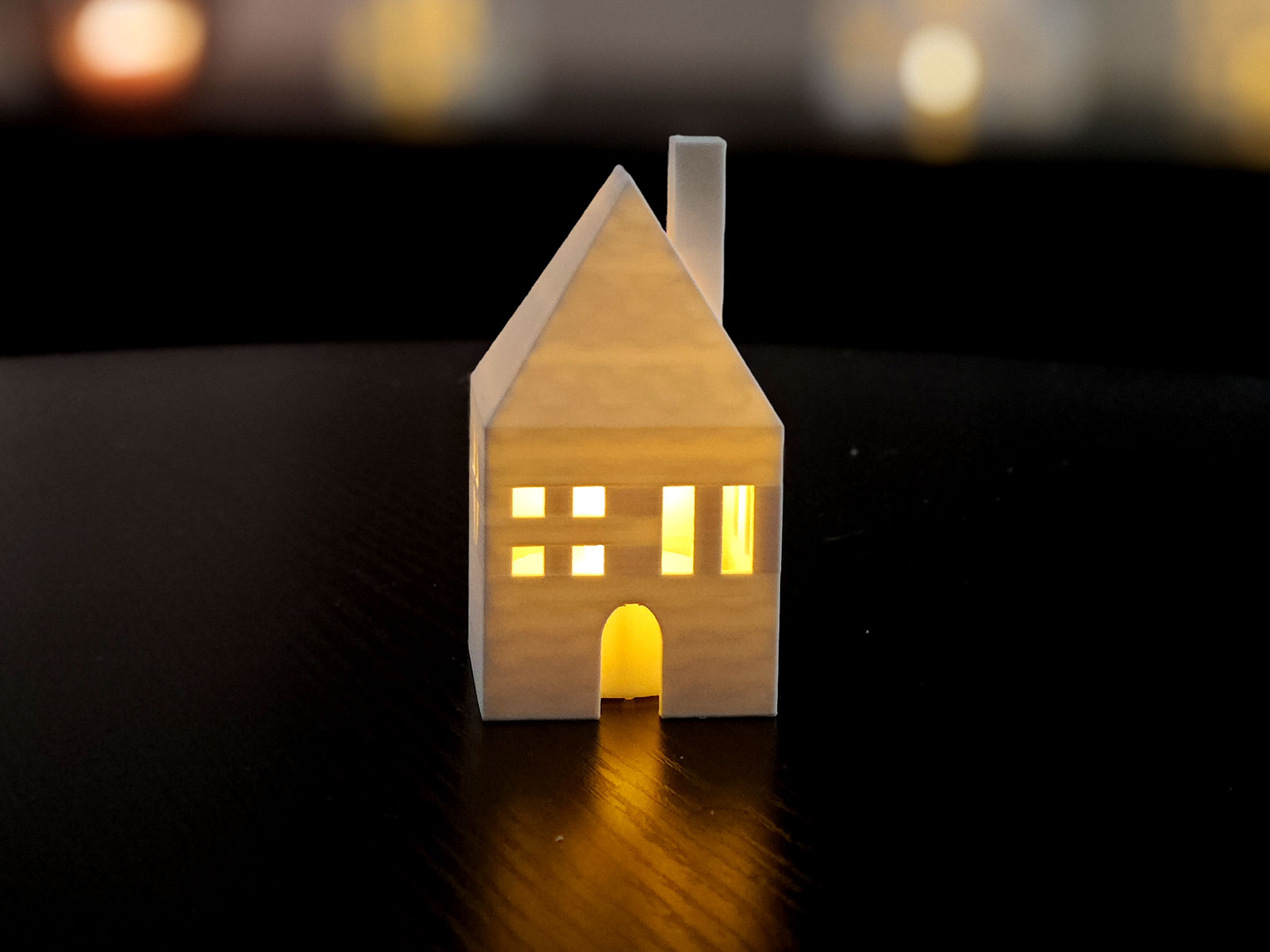 Weihnachtshaus LED Teelicht Tiny House Candle