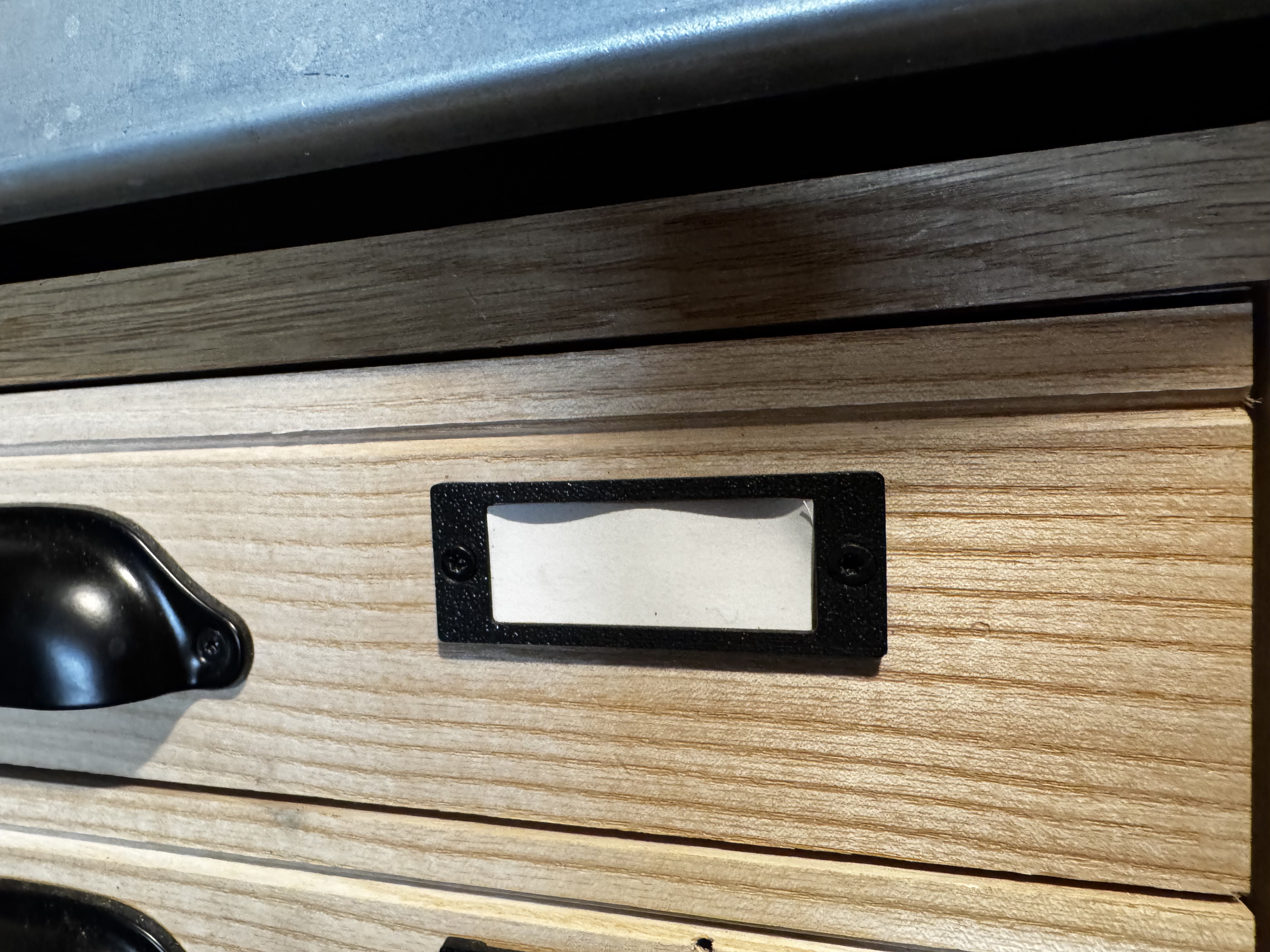 Label Holder for Drawer Organization 45x18mm