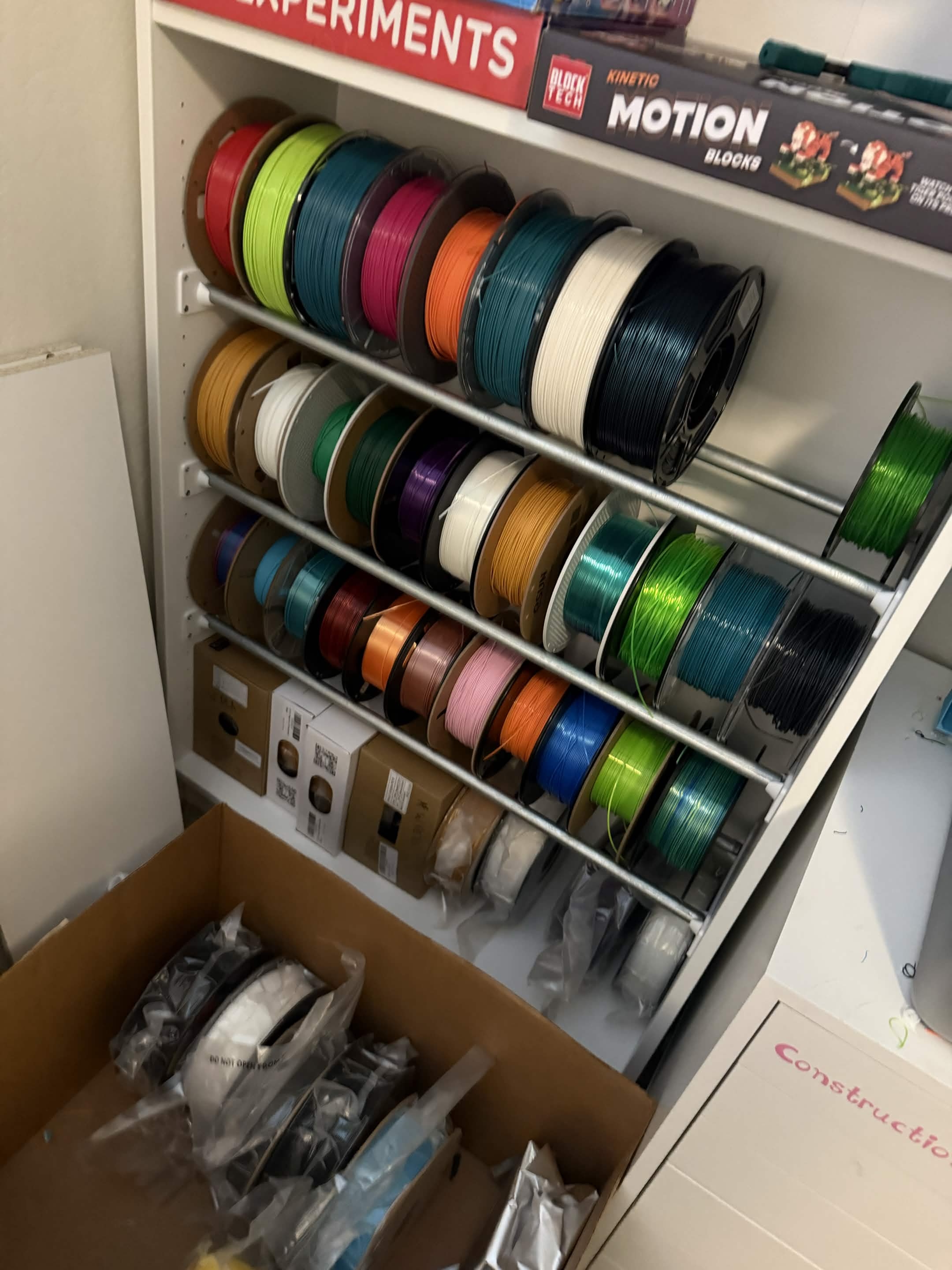 Ikea Billy 1/2" EMT Filament holder