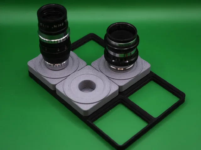 Gridfinity Compatible D-Mount Rear Lens Cap