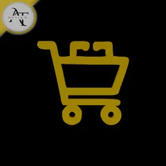 Simple Shopping Cart Symbol - 2D Art