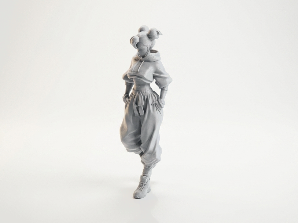 Street Chun Li Figurine Urban Style 3D Printable