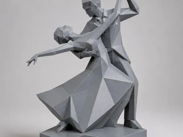 Abstrakte Tänzer in geometrischer Form/Abstract dancers in geometric shape