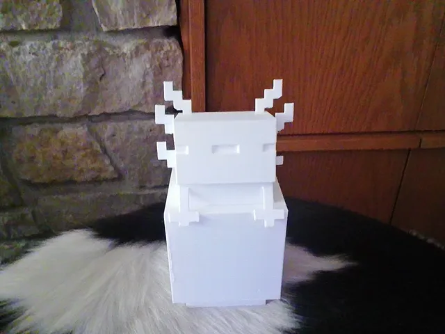 Minecraft axolotl in bucket