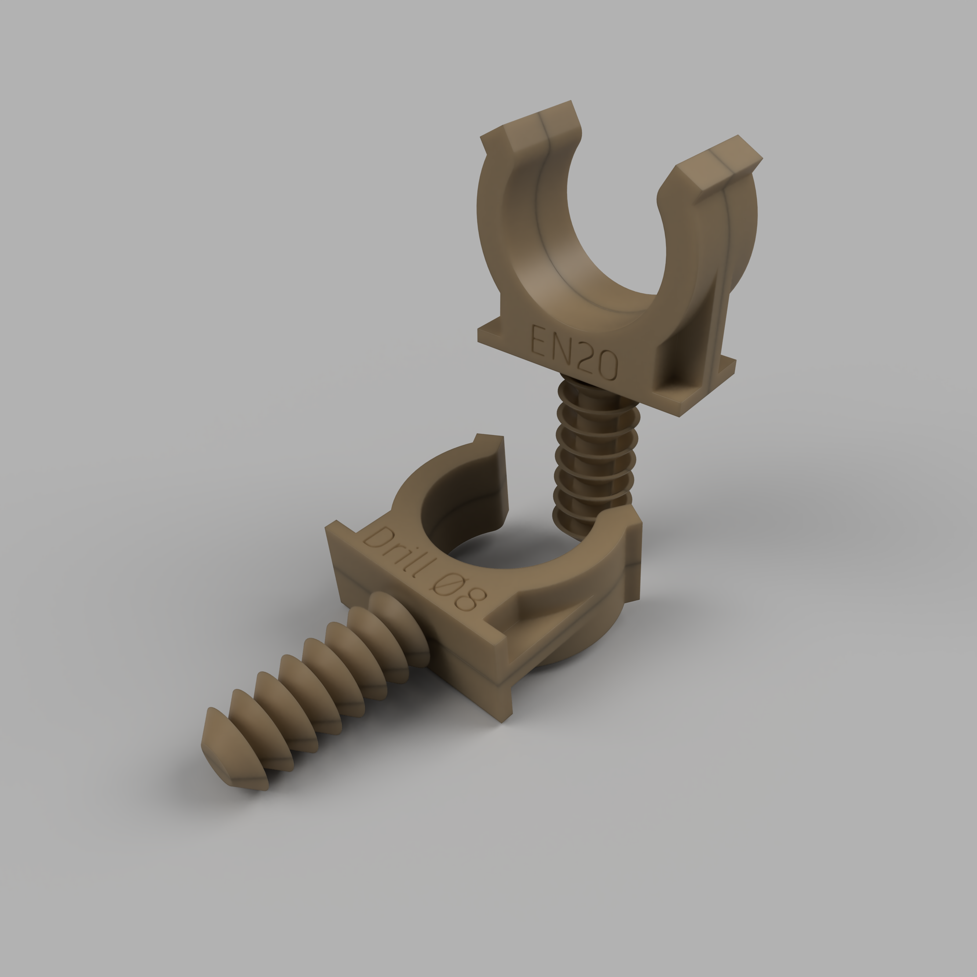 SnapLock Conduit Clips – Print Flat, Fold & Fit! 3D model