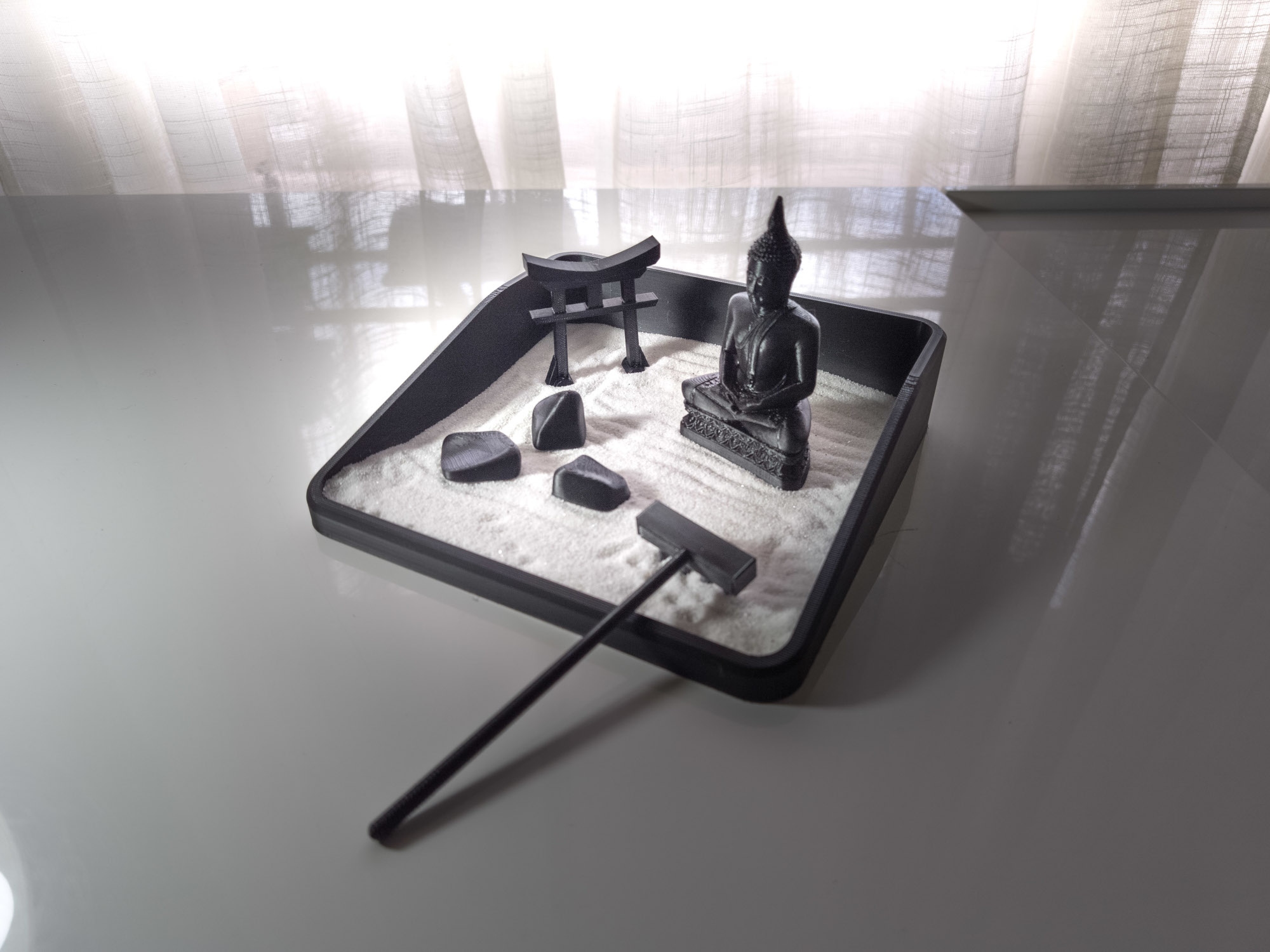 Miniatura 4 do modelo 3D Miniature Zen Temple Set