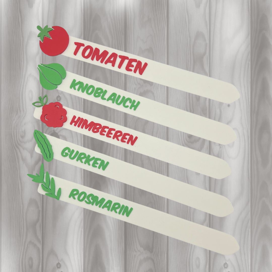 Pflanzen Sticks, Pflanzen Schilder Deutsch Germand