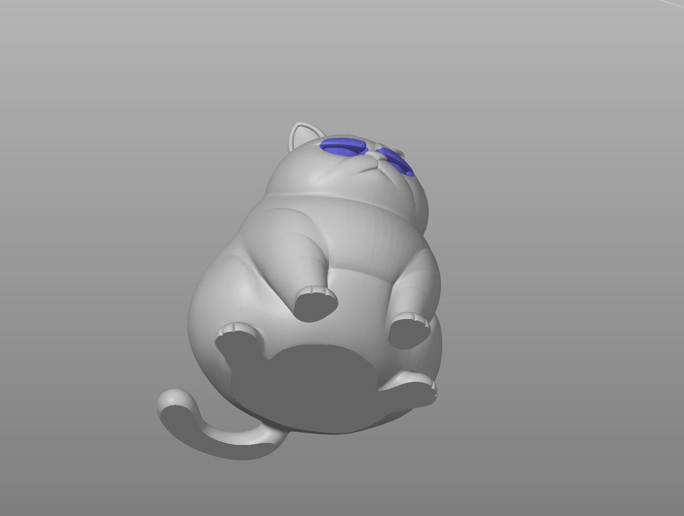 Miniatura 2 do modelo 3D Grumpy Cat Keychain (Remix)