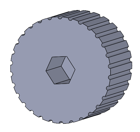 Hex Bit Finger Wheel