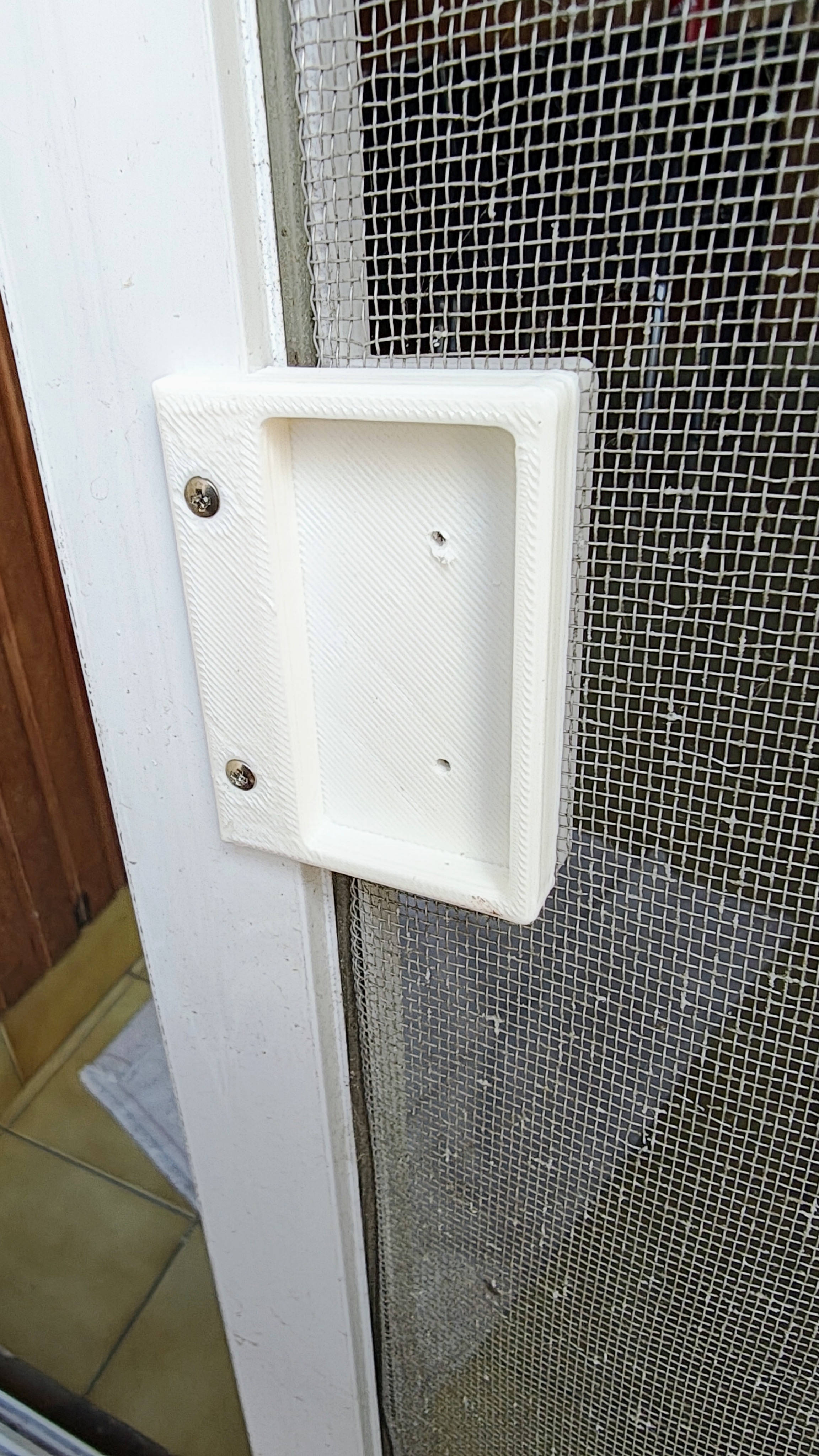 Mosquito Net window frame handle - Manija para puerta mosquitero