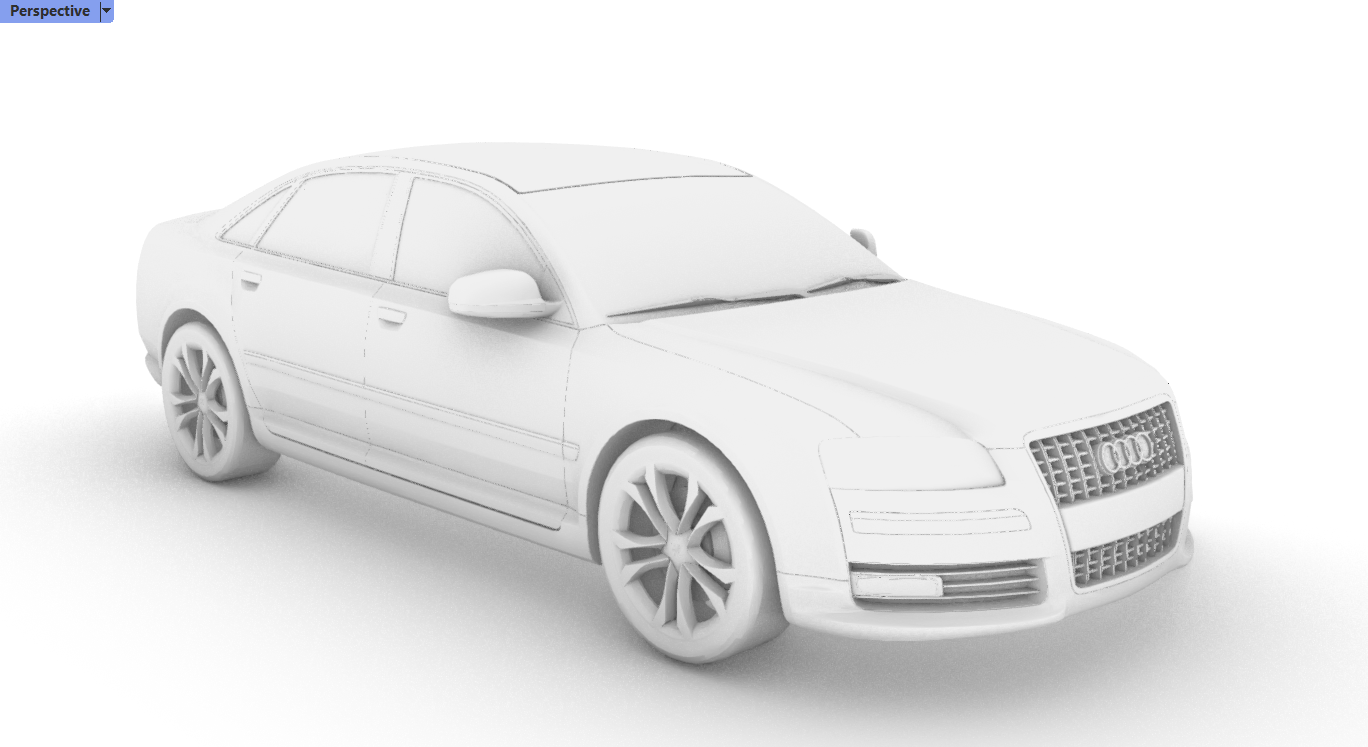 Audi A8 d3 1:50 3d model
