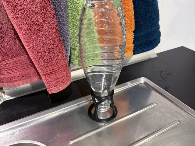 SodaStream Glass Bottle Stand (open bottom, tight fit)