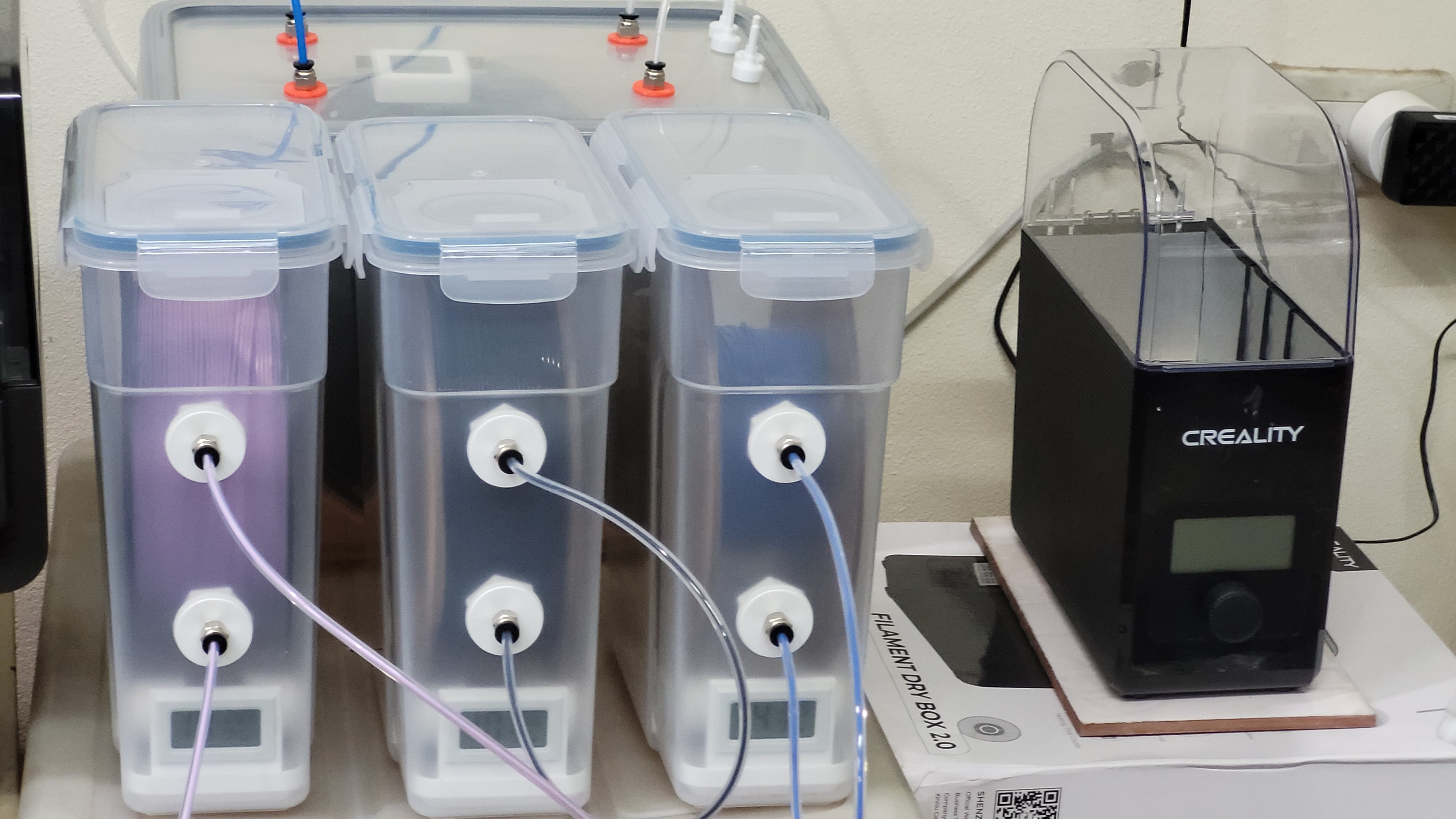 One Spool Filament Dry Box using Cereal box