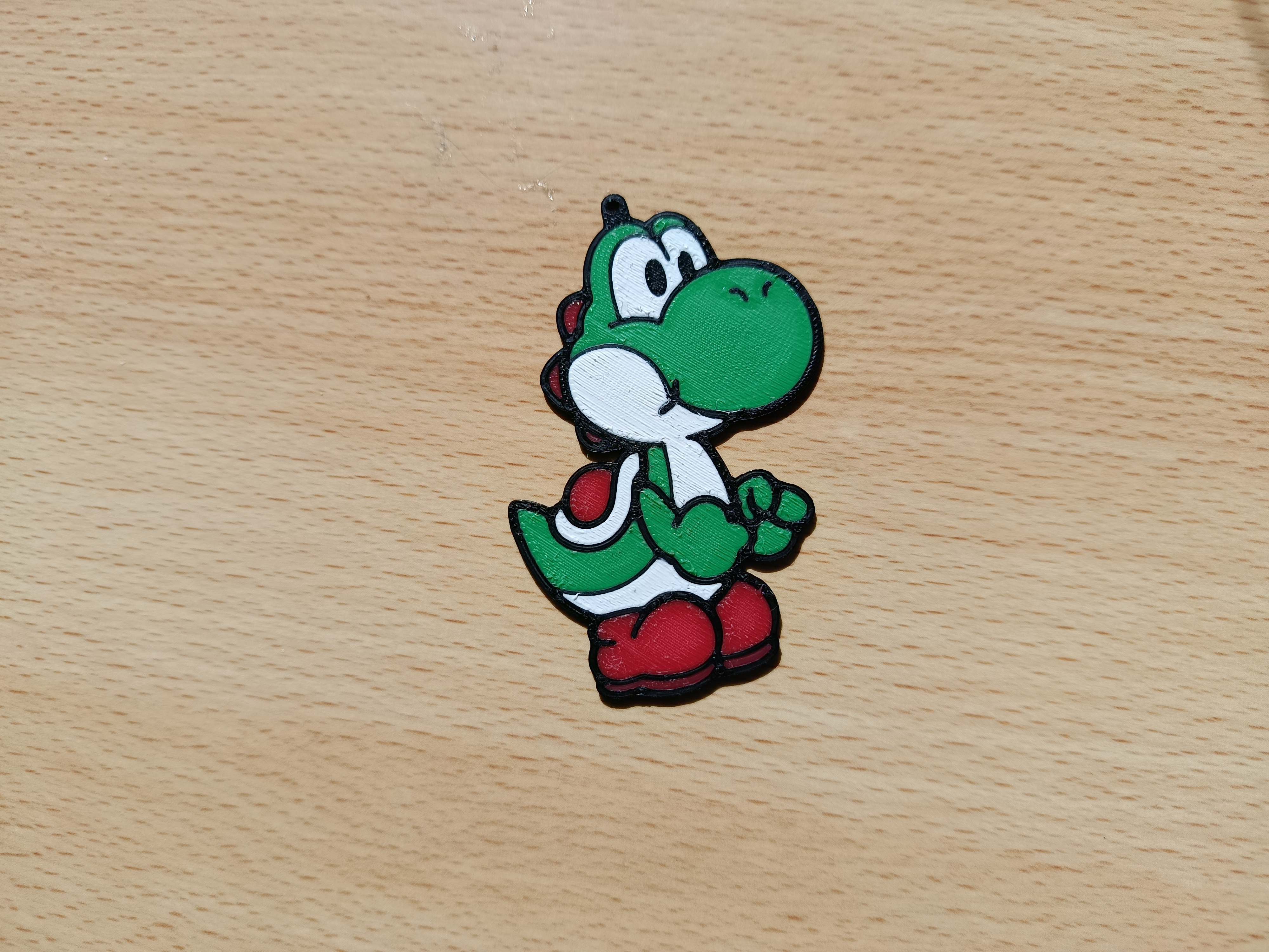 Miniatura 2 do modelo 3D Multicolor Keychain Yoshi