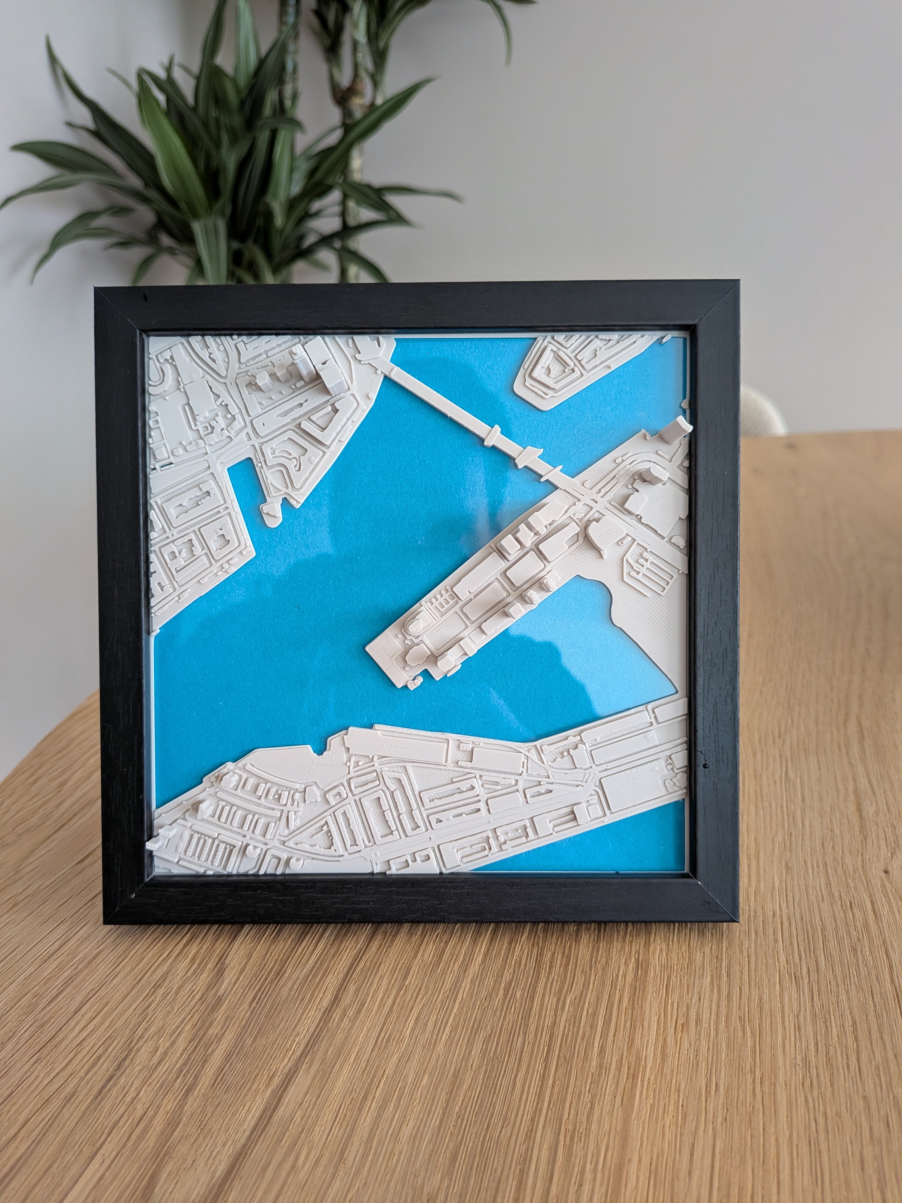 Cityscape of De Kop van Zuid district in Rotterdam, The Netherlands
