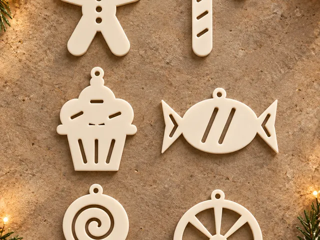 Sweet Christmas Ornaments - Set of 6