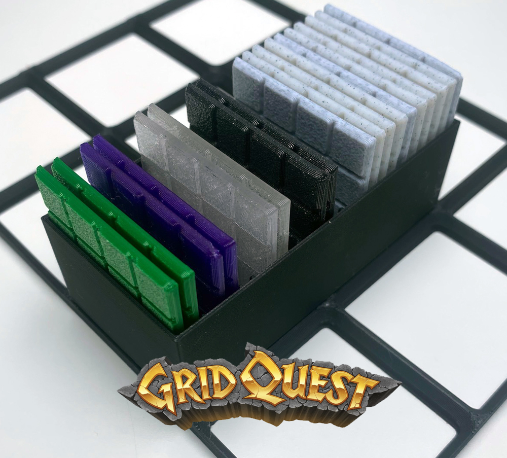 GridQuest BOX FOR TILES (The Gridfinity Game)