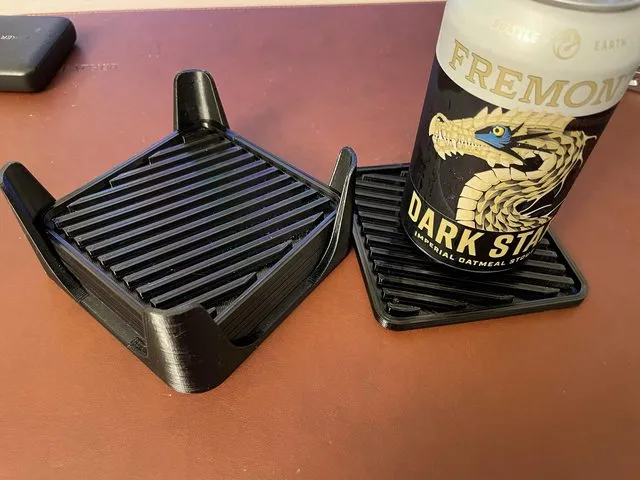 Coasters with caddy