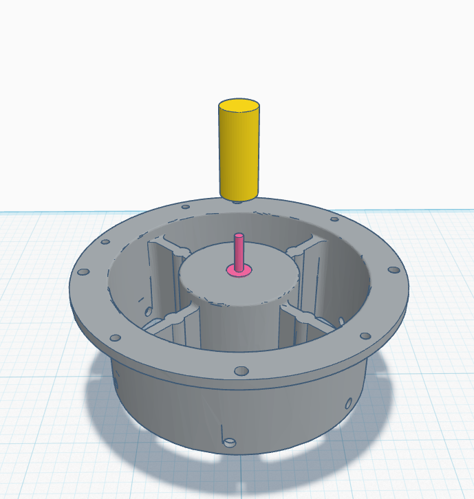 130 Motor adapter for tobys 1/3rd scale tbolt