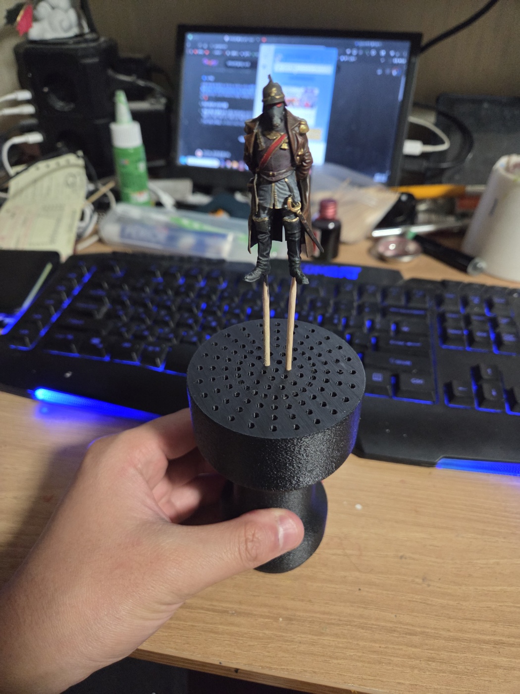 painting toothpick handle