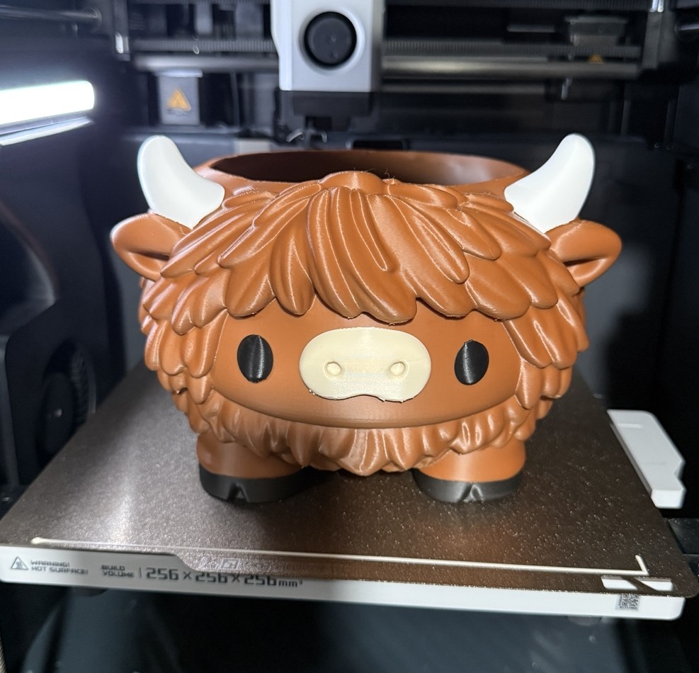 Highland Cow Planter & Candy Bowl (Multi-Part)